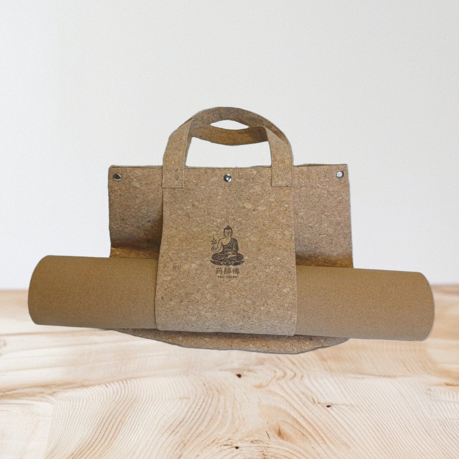 Sac cabas en liège avec emplacement tapis - YAO SHI FO
