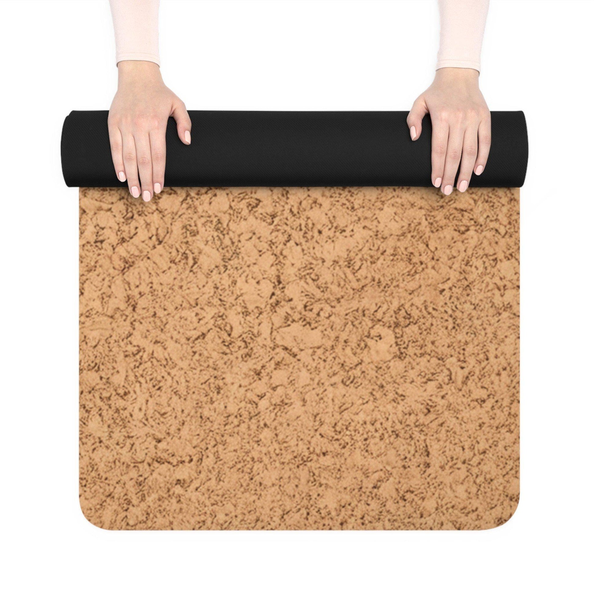Tapis de yoga Eco 183 x 61 cm - 4mm liège FSC + caoutchouc naturel - YAO SHI FO