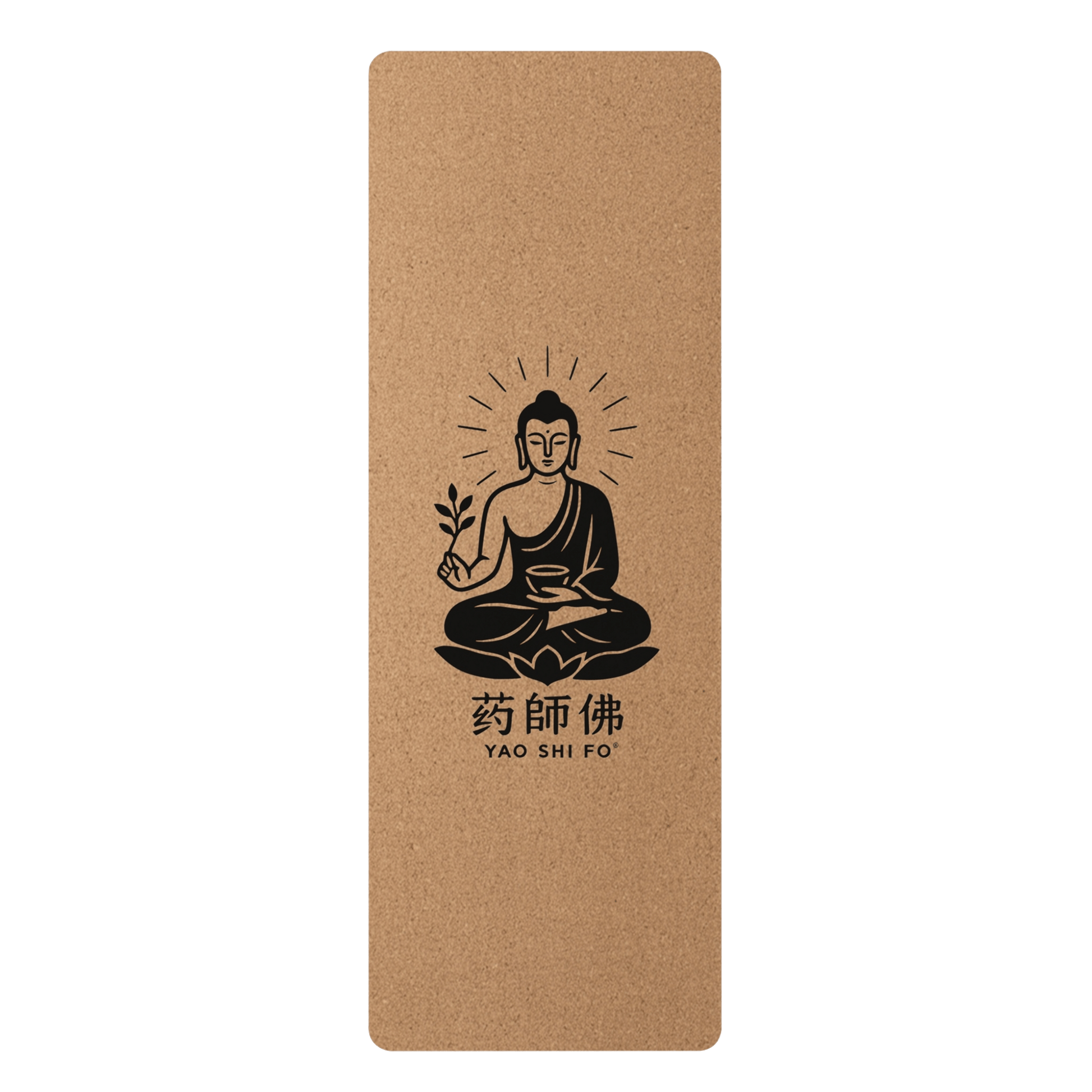Tapis de yoga Eco 183 x 61 cm - 4mm liège FSC + caoutchouc naturel - YAO SHI FO
