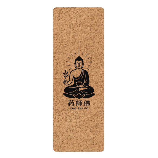 Tapis de yoga Medium 183 x 61 cm - 5mm liège FSC + caoutchouc naturel - YAO SHI FO