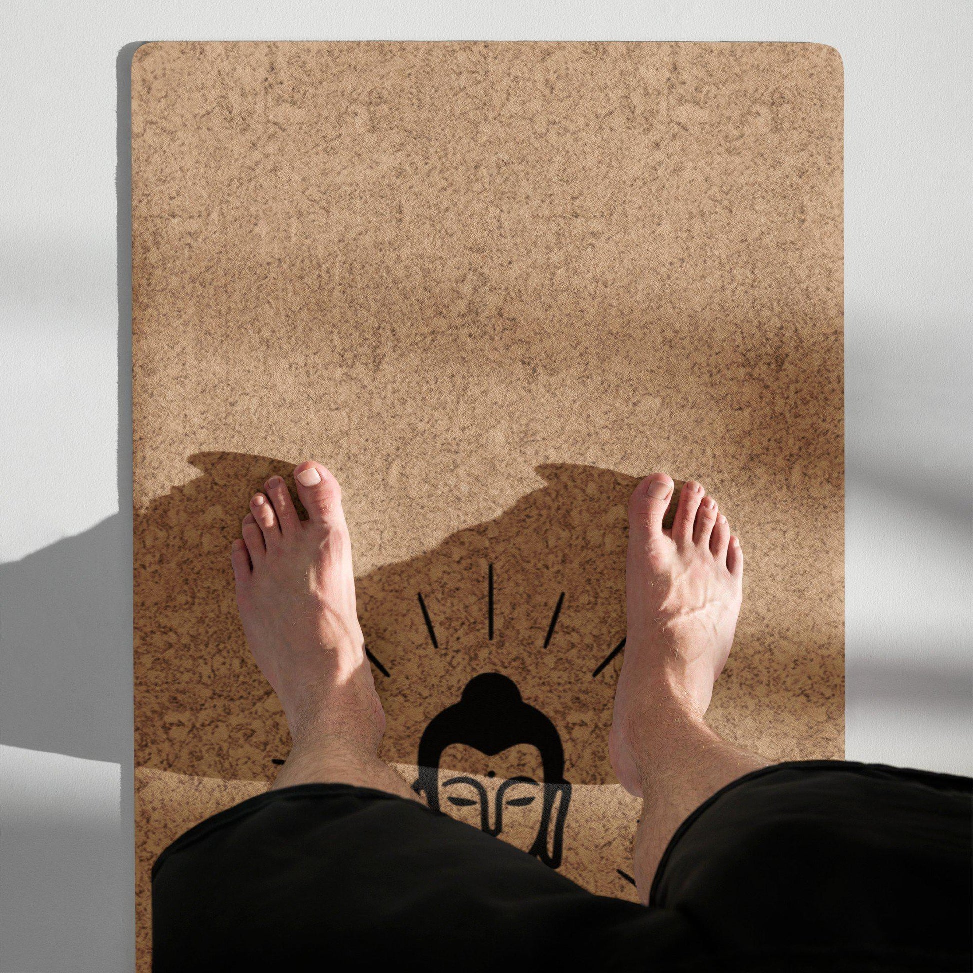 Tapis de yoga Medium 183 x 61 cm - 5mm liège FSC + caoutchouc naturel - YAO SHI FO