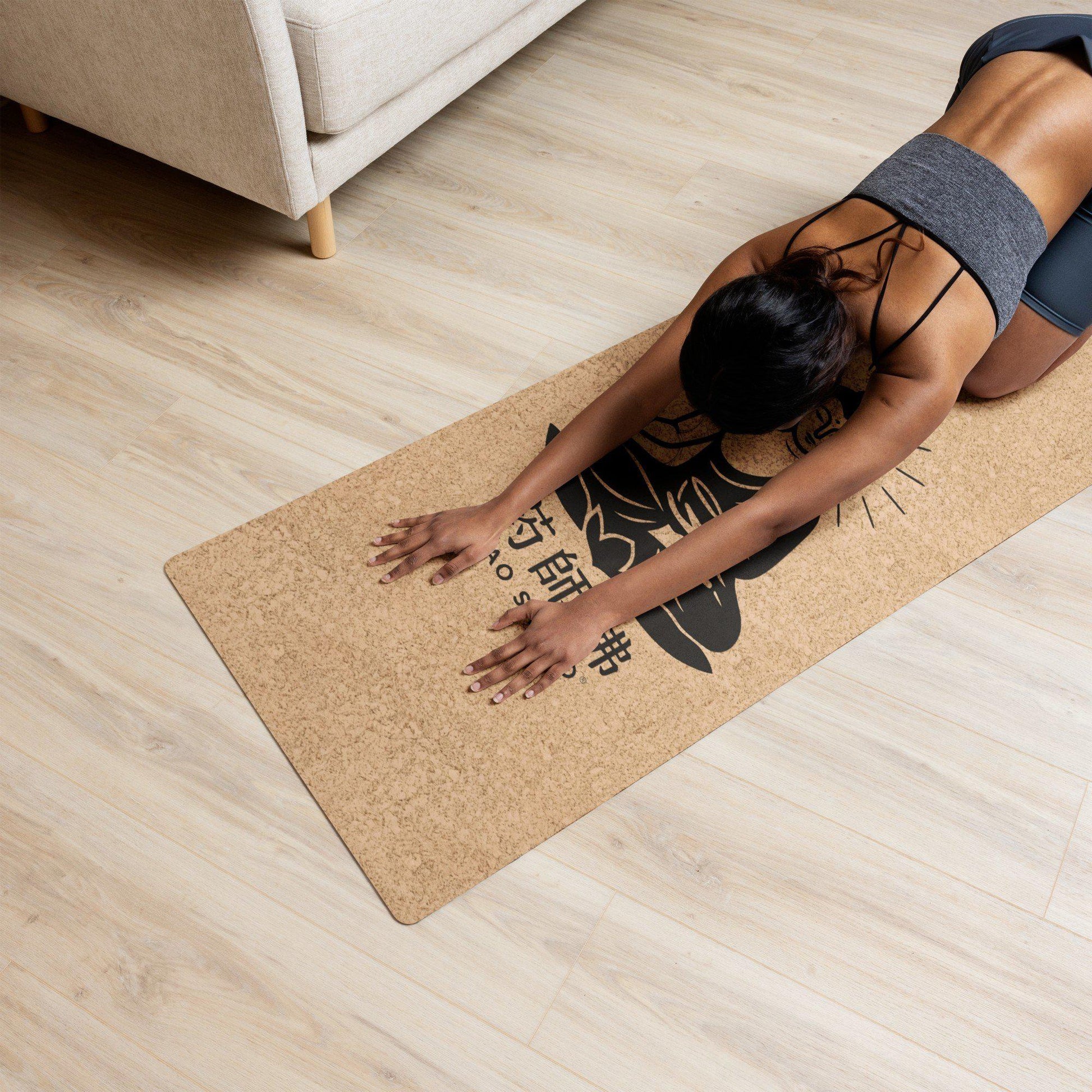 Tapis de yoga Medium 183 x 61 cm - 5mm liège FSC + caoutchouc naturel - YAO SHI FO