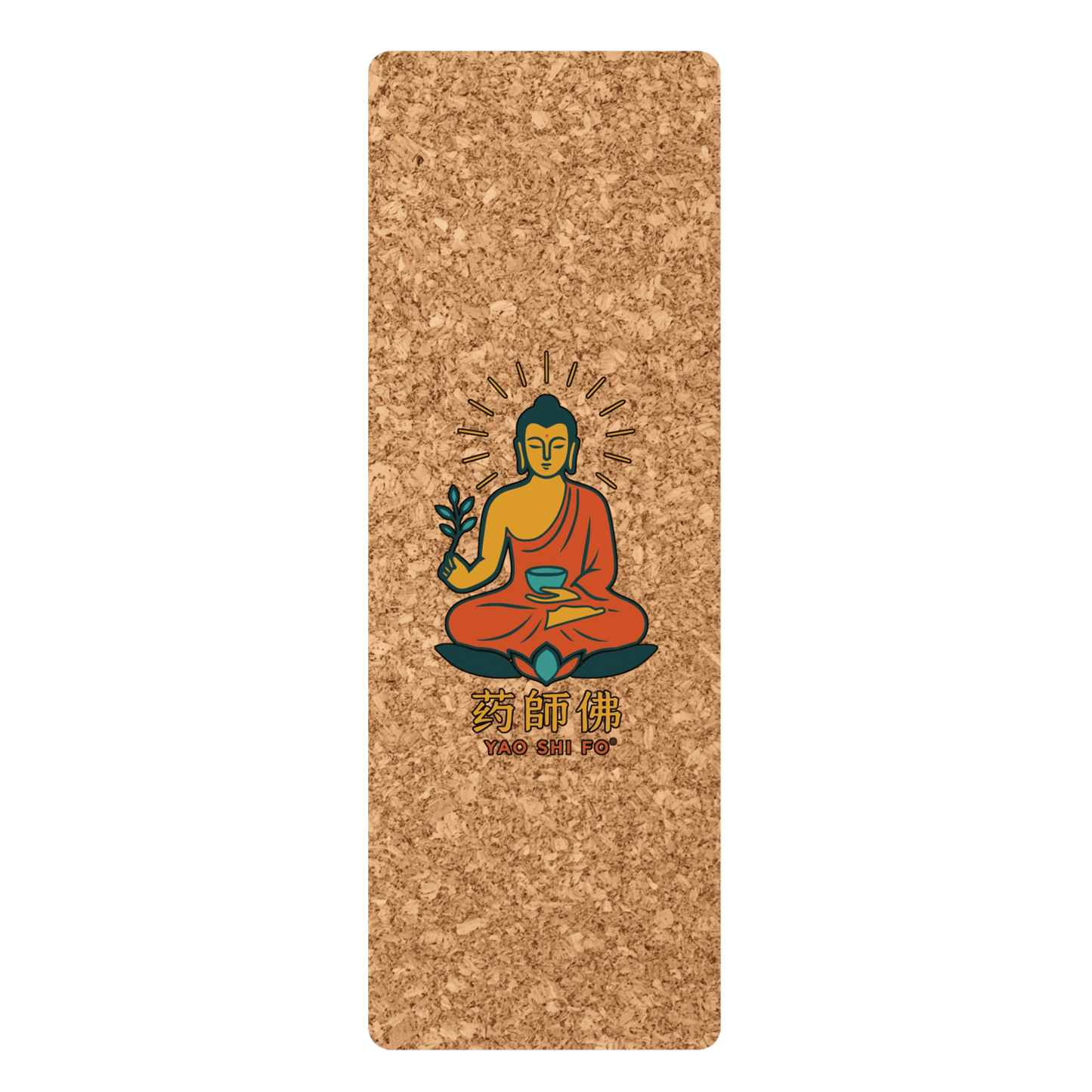 Tapis de yoga Premium 183 x 61 cm - 6mm liège FSC + caoutchouc naturel - YAO SHI FO