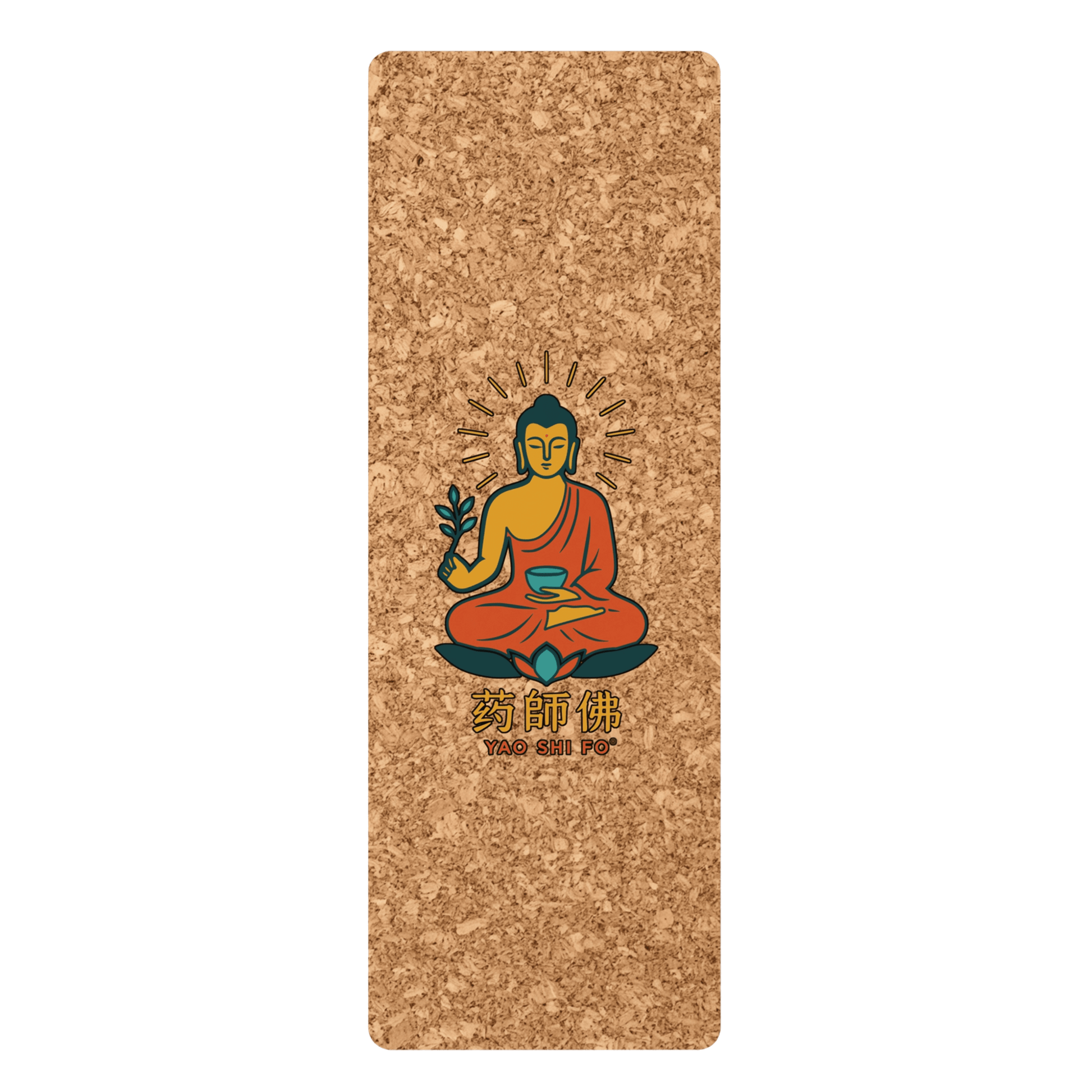 Tapis de yoga Premium 183 x 61 cm - 6mm liège FSC + caoutchouc naturel - YAO SHI FO