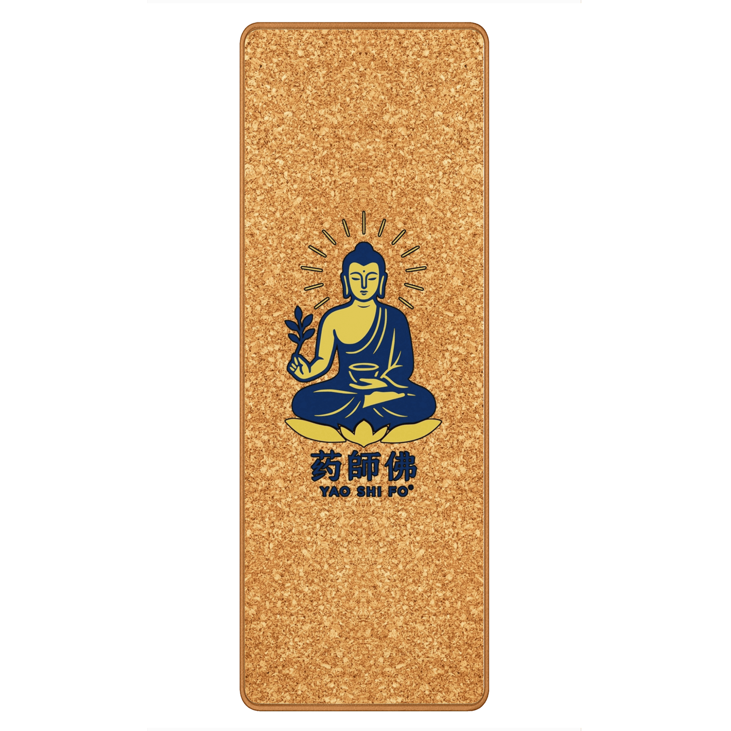 Tapis de yoga Premium 183 x 61 cm - 6mm liège FSC + caoutchouc naturel - YAO SHI FO