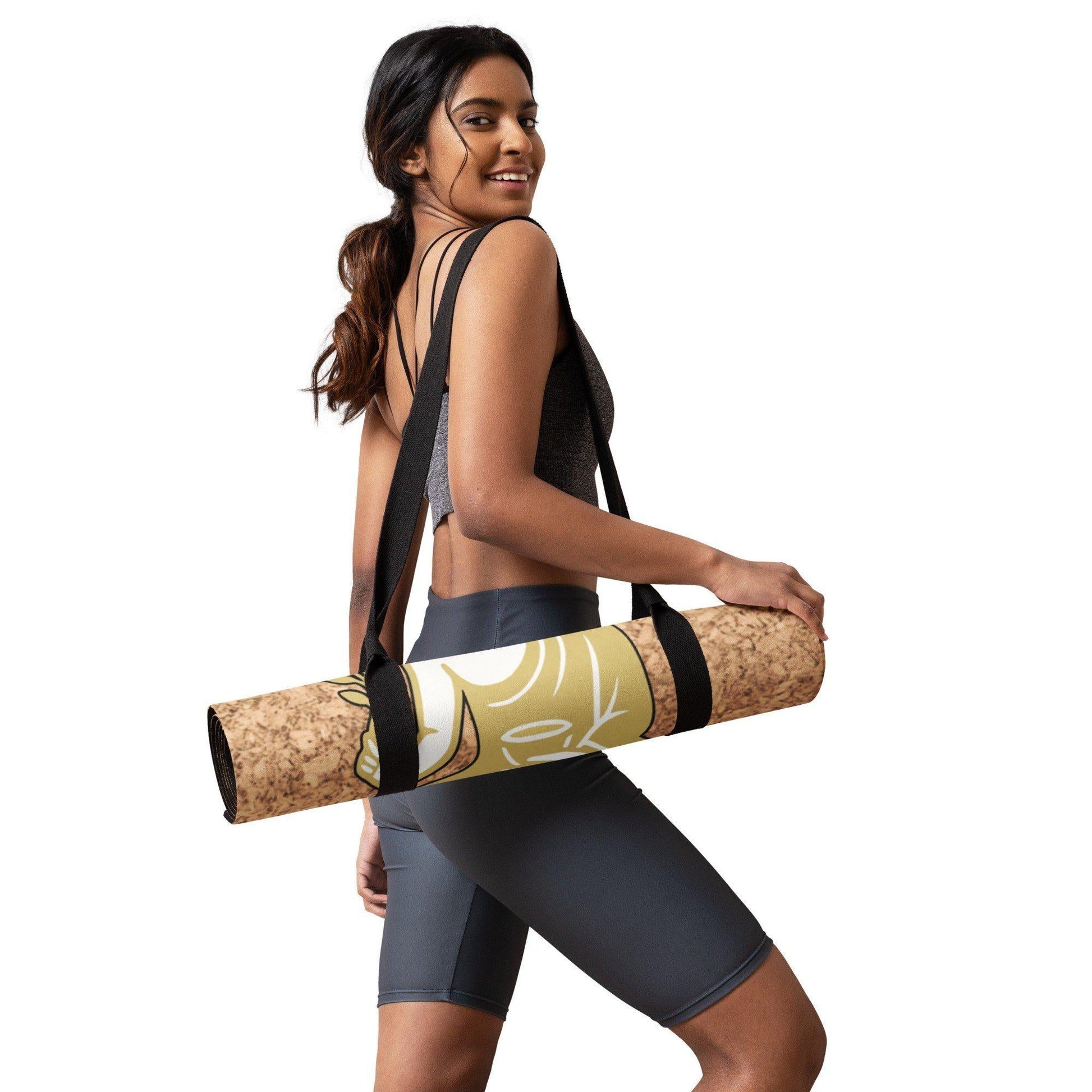 Tapis de yoga Premium 183 x 61 cm - 6mm liège FSC + caoutchouc naturel - YAO SHI FO