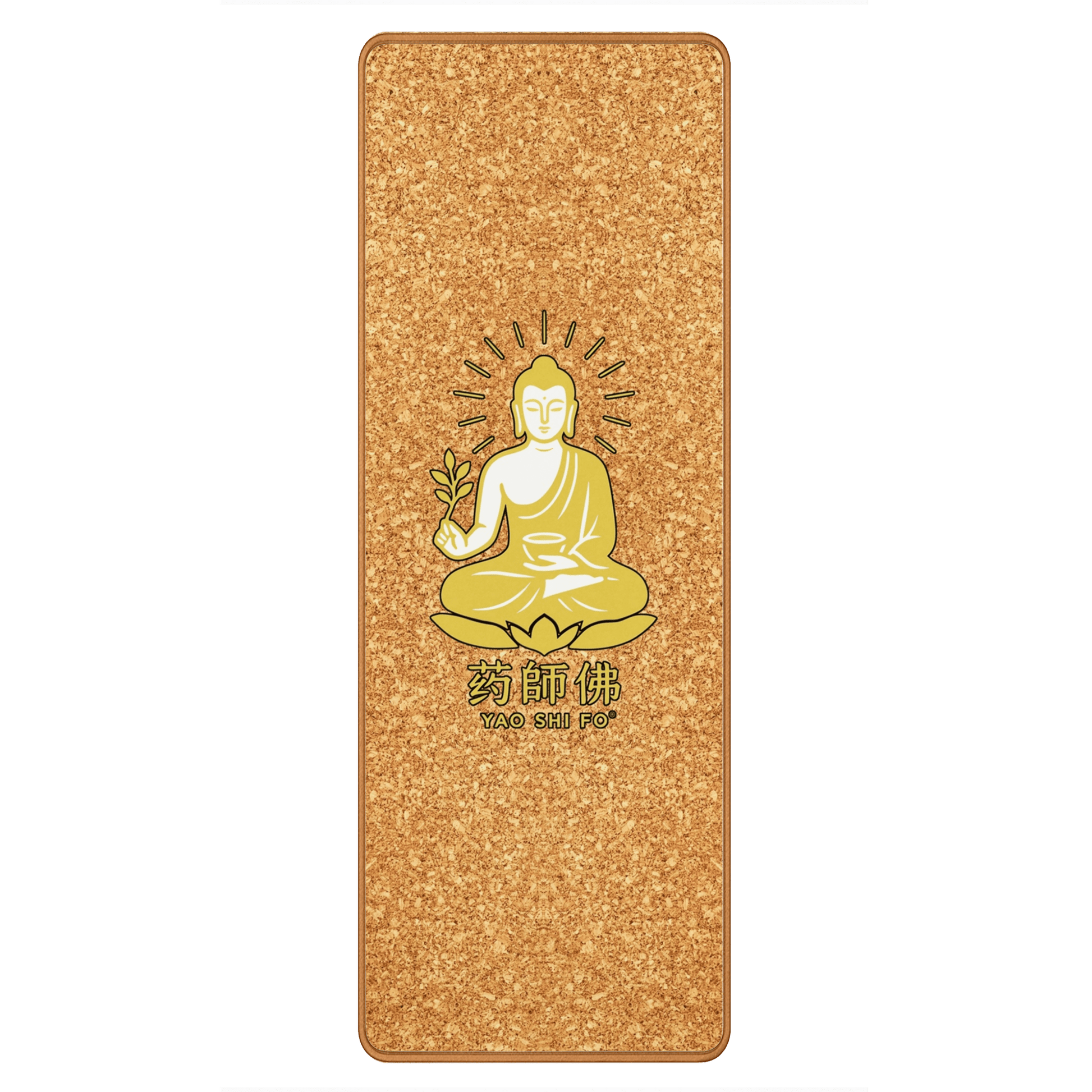 Tapis de yoga Premium 183 x 61 cm - 6mm liège FSC + caoutchouc naturel - YAO SHI FO
