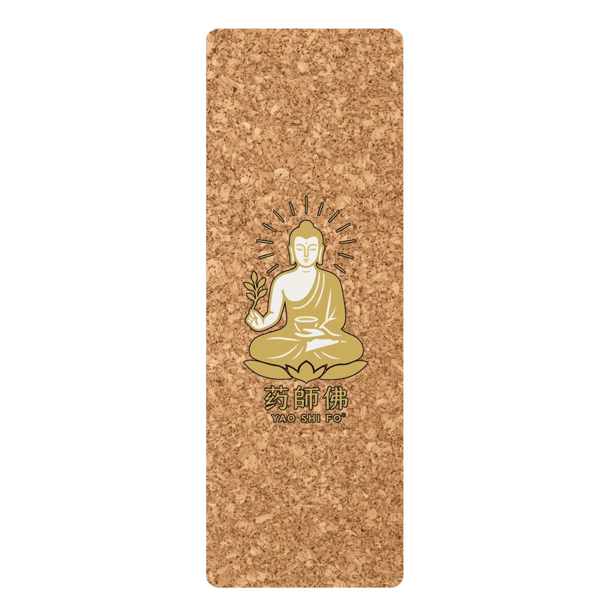 Tapis de yoga Premium 183 x 61 cm - 6mm liège FSC + caoutchouc naturel - YAO SHI FO
