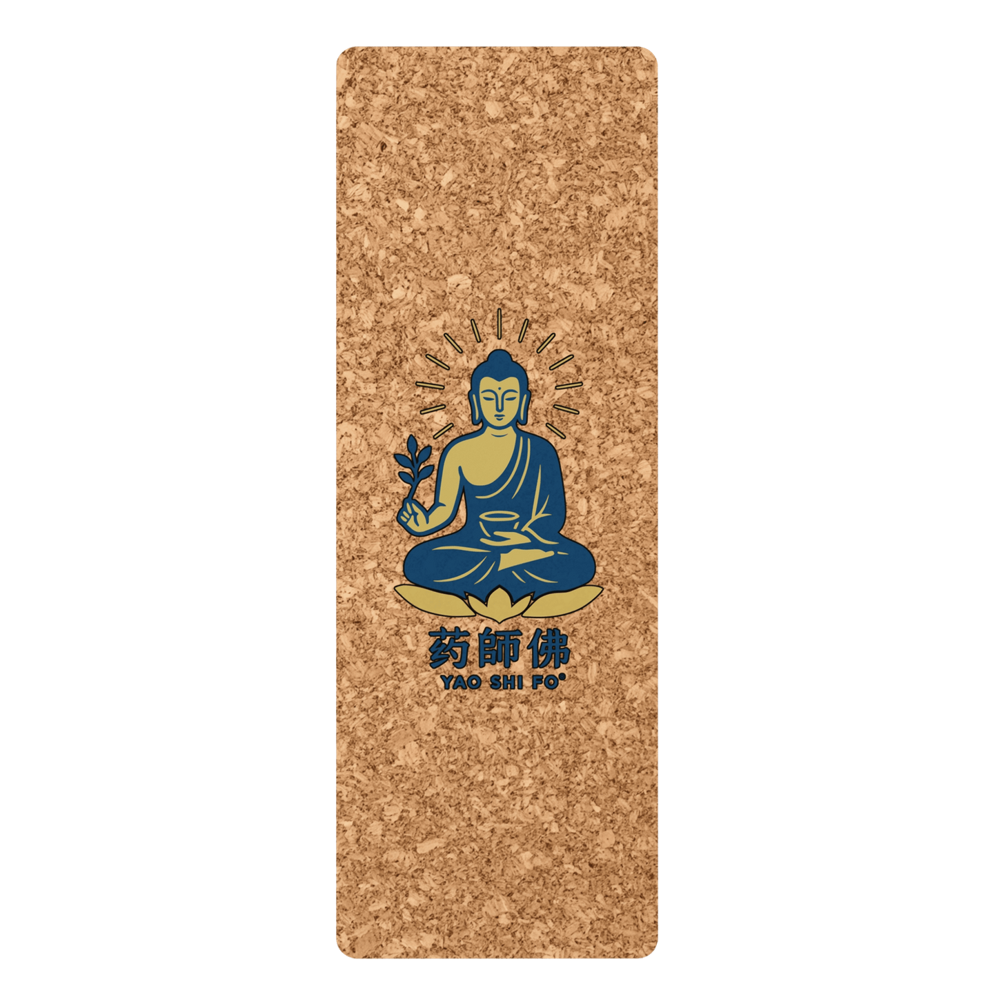 Tapis de yoga Premium 183 x 61 cm - 6mm liège FSC + caoutchouc naturel - YAO SHI FO