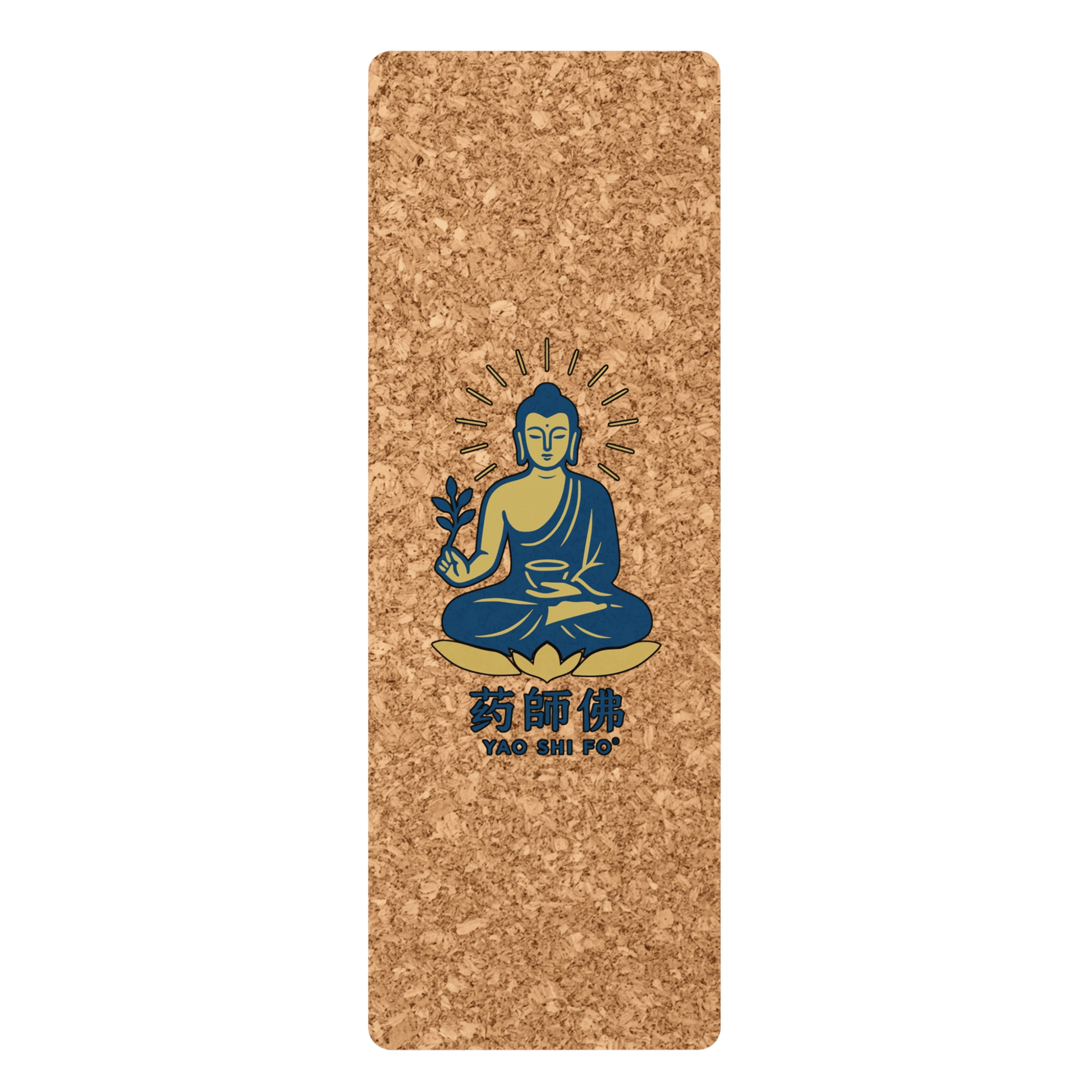 Tapis de yoga Premium 183 x 61 cm - 6mm liège FSC + caoutchouc naturel - YAO SHI FO