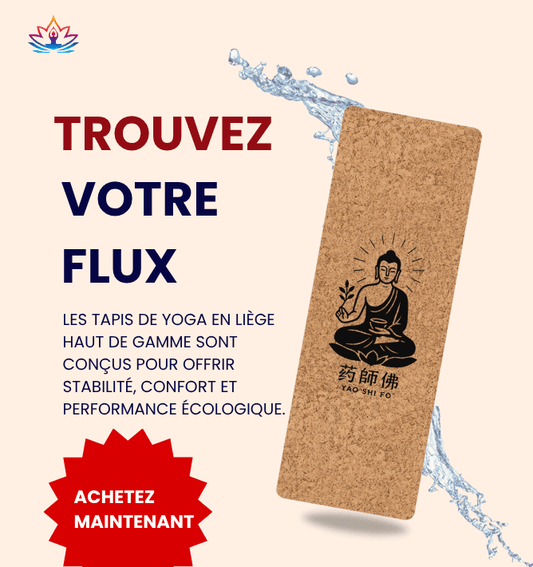 Tapis de yoga Premium 183 x 61 cm - 6mm liège FSC + caoutchouc naturel - YAO SHI FO